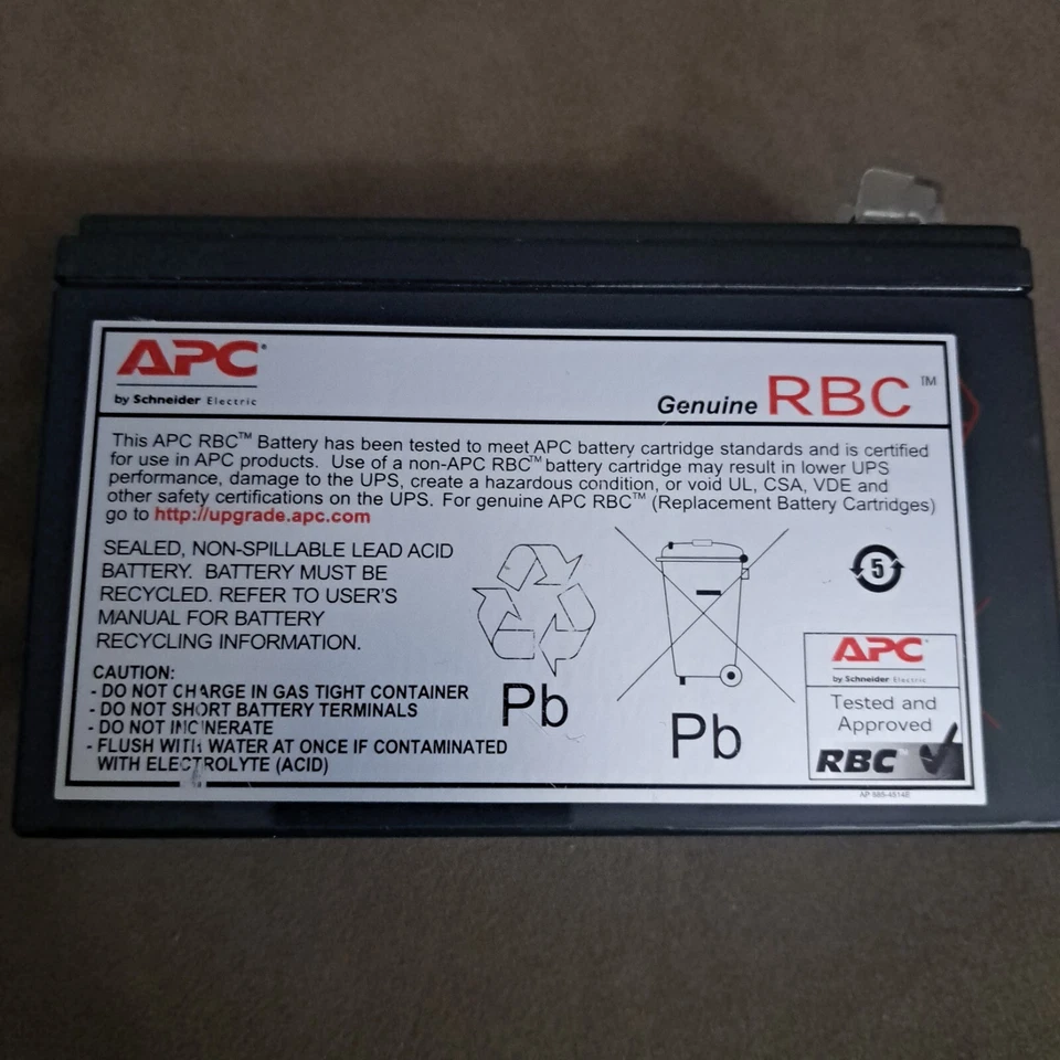 APC BATTERY BY SCHNEIDER ELECTRIC CARTRIDGE REPLACEMENT  - Image 1 of 2