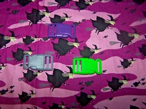 Wet Nose Designs Cackle Halloween Witch Dog Collar Purple Witches COLOR Buckle - Picture 1 of 9