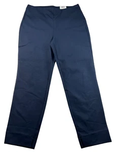 Alfani Ponte Pants Womens Plus Size 0X Navy Blue Leggings Pull On Stretch New - Picture 1 of 9