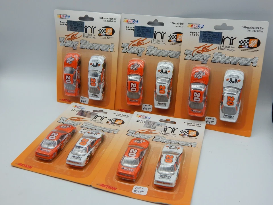 Tony Stewart #20 1999 Pontiac 1 64 Action Diecast 2-Car Set Limited Edition