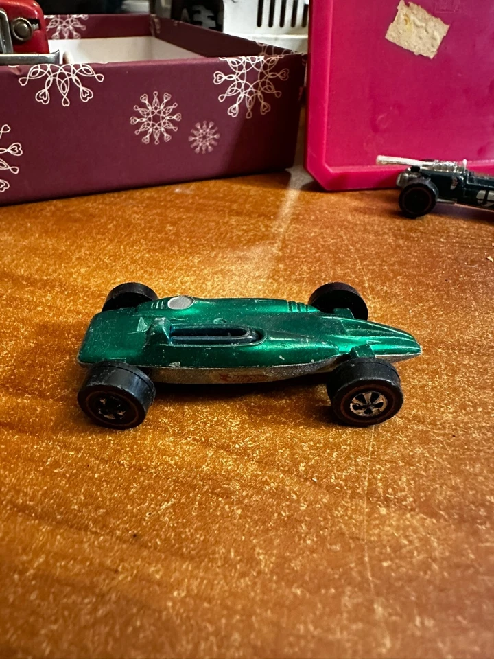 Turbina Shelby Hot Wheels Redline 1969 verde negro interior Grand Prix original Foto 1 de 4