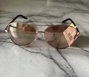New Women Contemporary 100% UV Protection Sunglasses Rose Gold - Picture 1 of 4