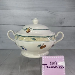 Noritake Homecraft ORCHARD SPRING Fruit Green Ireland Handle Cover Serving Bowl - Picture 1 of 20