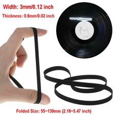 3mm Flat Universal Rubber Drive Belt Tape for Recorders DVD Turntable Cassette