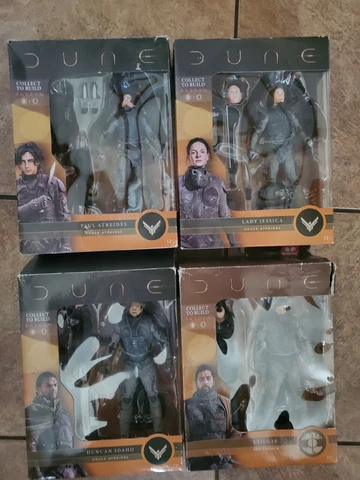 McFarlane Dune 7" Action FIGURE LOT - Set of 4 - Duncan,Jessica,Paul,Stilgar Cover
