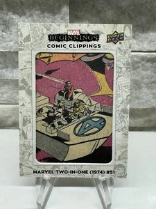 2022 Marvel Beginnings Vol. 2 Serie 1 Marvel 2-in-1 #51 2/35 Comic Clippings - Bild 1 von 2