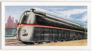 MORNING FOODS TRADE CARD WORLD LOCOMOTIVES 1956 No.6 GERMAN 4-6-4 STEAM LOCO