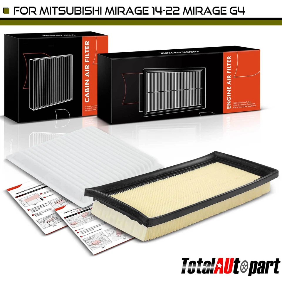 Filtro de aire de motor y cabina para Mitsubishi Mirage 2014-2022 Mirage G4 L3 1,2 L Foto 1 de 4