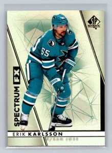 2022-23 SP Authentic #S-9 Erik Karlsson - Spectrum FX Bounty - Unscratched - Sharks - Bild 1 von 2