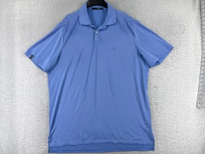 Рубашка поло Ralph Lauren мужская очень большая синяя RLX полиэстер гольфист - Изображение 1 из 4