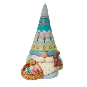 Jim Shore Heartwood Creek Easter Gnome With Chocolate Bunny Figurine 6012586 - Picture 1 of 5