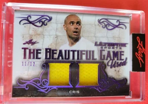 CRIS CHRISTIANO MARQUES GOMES GAME USED JERSEY CARD #d11/12 2021 LEAF ULT SOCCER - Picture 1 of 2