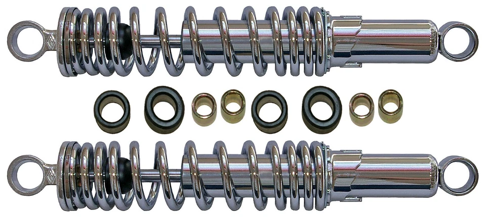 Amortiguadores traseros, amortiguadores para Suzuki GT250 X7 (1979-1985) par cromo 320mm Foto 1 de 1