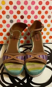 MISSONI platform sandals size 37 1/2 - Picture 1 of 4