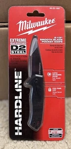 Milwaukee 2-1/2” HARDLINE Smooth Blade Pocket Knife NEW 48-22-1997 - Picture 1 of 7