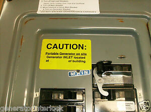 SD100XUL Square D Generator interlock kit QO 100 Amp Panel Older Listed