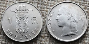 Coin Belgique - 1975 - 1 franc - type Cérès (NL) (N1048) - Picture 1 of 3