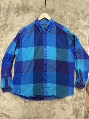 John Bartlett Consensus Essential Shirt Men's XL Blue Square Stretch Button-Down - Image 1 of 4