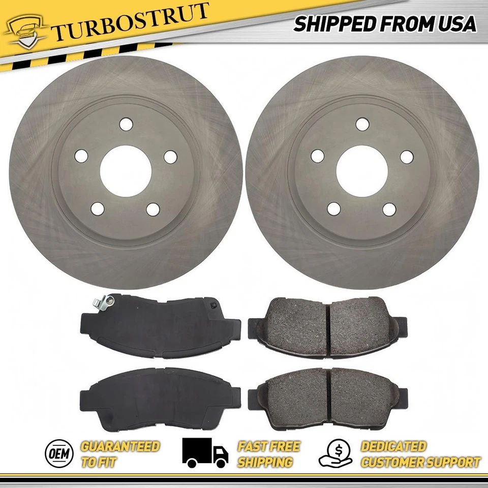 OE Front Brake Rotors Brake Pads Kit For 1996-2000 Toyota RAV4 2.0L - Image 1 of 1