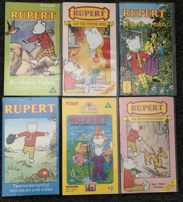 Rupert Vhs Video Tapes Bundle X6 - Image 1 of 3