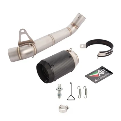 For Honda CBR1000/RR 2008-2016  Motorcycle Carbon Exhaust Link Pipe Muffler - Image 1 of 4