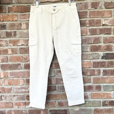 Pantalones Cortos Paige Christy Carga Para Mujer 29 (31x26) Crema Puños Elastizados Usados en Excelente Condición Foto 1 de 4