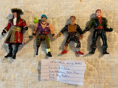 Lot of 4 1991 Mattel Hook Action Figures - Image 1 of 4