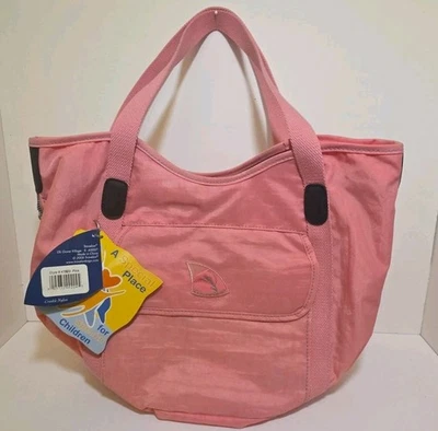 TRAVELON Dolphin Collection Rosa Organizador de Viaje Bolso de Hombro Cartera Arrugada Nuevo de Lote Antiguo Foto 1 de 4