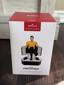2024 Hallmark Keepsake Captain Christopher Pike Magic Sound Star Trek Ornament - Picture 1 of 3