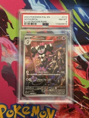 Pokémon TCG Gothorita Illustration Card PSA 8 / 213/193 / Paldea Evolved - Image 1 of 2