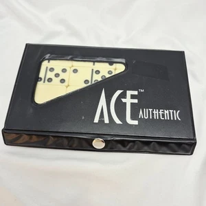 Vintage Ace Authentic Dominoes: juego completo de 6 dobles - Imagen 1 de 4