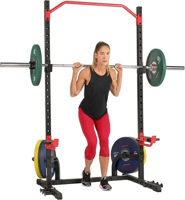 Multifunctional Power Rack Steel Home Gym with Adjustable Bench, Attachments - Image 1 of 4