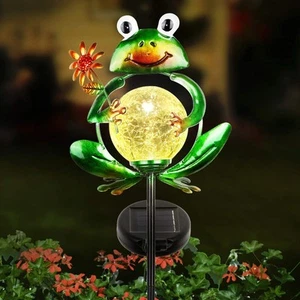 Frog Solar Lights Outdoor Garden Decorative, Solar Frog Outdoor Decor for Gar... - Picture 1 of 9