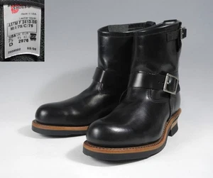 Redwing Stiefel 2976 Leder schwarz kurz Engineer Boots Größe 7,5D - Bild 1 von 8