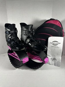 Kangoo Jumps KJ XR3 SE X-Rebound Bounce Boot Black Pink Womens Size Medium M Bag - Picture 1 of 24