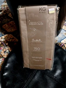 Wamsutta Dreamzone Pillowcases, 750 TC Pimacott King. Taupe - Picture 1 of 4