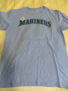 Majestic Ichiro #51 Light Blue Jersey T-shirt - Picture 1 of 5