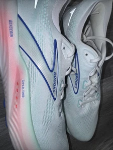 Brooks Glycerin 22 White/Amparo Blue Size 11.5 B Women’s - Picture 1 of 6