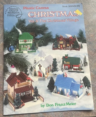 Plastic Canvas CHRISTMAS VOL #3 Christmas Village American School of Needlework - Image 1 of 4