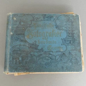 Antique 1892 Superb Photographs of Famous Scenes Charles H. Adams Danish Denmark - Picture 1 of 20