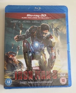 Iron Man 3 -3D [3D + 2D Blu-ray] Region Free. 2-Disc - Authentic - Picture 1 of 2