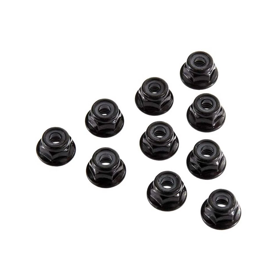 Axial Serrated Nylon Lock Nut Black 4mm (10) - AXI31250 - Image 1 of 1