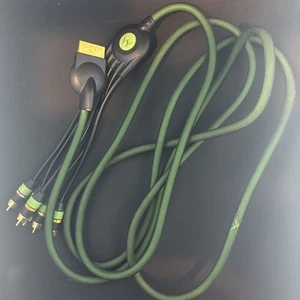Monster Brand Original Xbox Component HD AV Green W/ Adapter & Toslink Cable - Picture 1 of 2