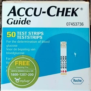 ACCU-CHEK Guide Test Strips (Pack of 50) Exp: 08/08/2025 or later - Picture 1 of 1