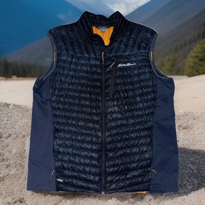 Eddie Bauer First Ascent Vest Men's 2XL Black EB800 Pertex Quantum Down Puffer - Image 1 of 4