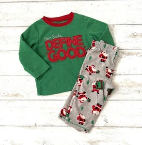 Carters 18m Baby Kleinkind Junge Fleece Weihnachten Pyjama Schlafanzug Urlaub Set Santa’s - Bild 1 von 2