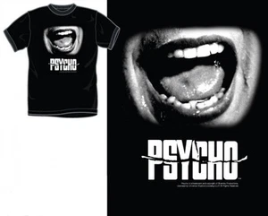 CAMISETA PARA HOMBRE PSYCHO 1960 Alfred Hitchcock Película de Terror Norman Bates Motel Nueva - Imagen 1 de 1