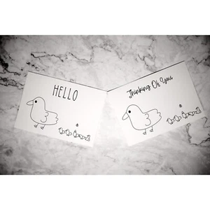 Duckling Duck Greeting Card for Him Her All Occasions - Picture 1 of 4