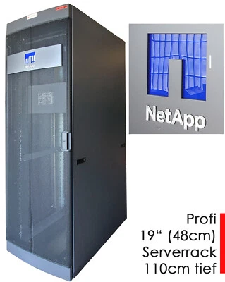19 " 48cm 42U NetApp Rittal Server Tower Network Cabinet 110cm Deep & Fine S21 - Image 1 of 4