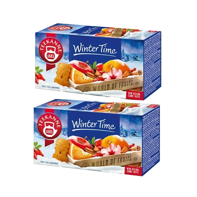 Tetera Winter Time Winterzeit World of Fruit té navideño alemán, 40 bolsitas de té Foto 1 de 3